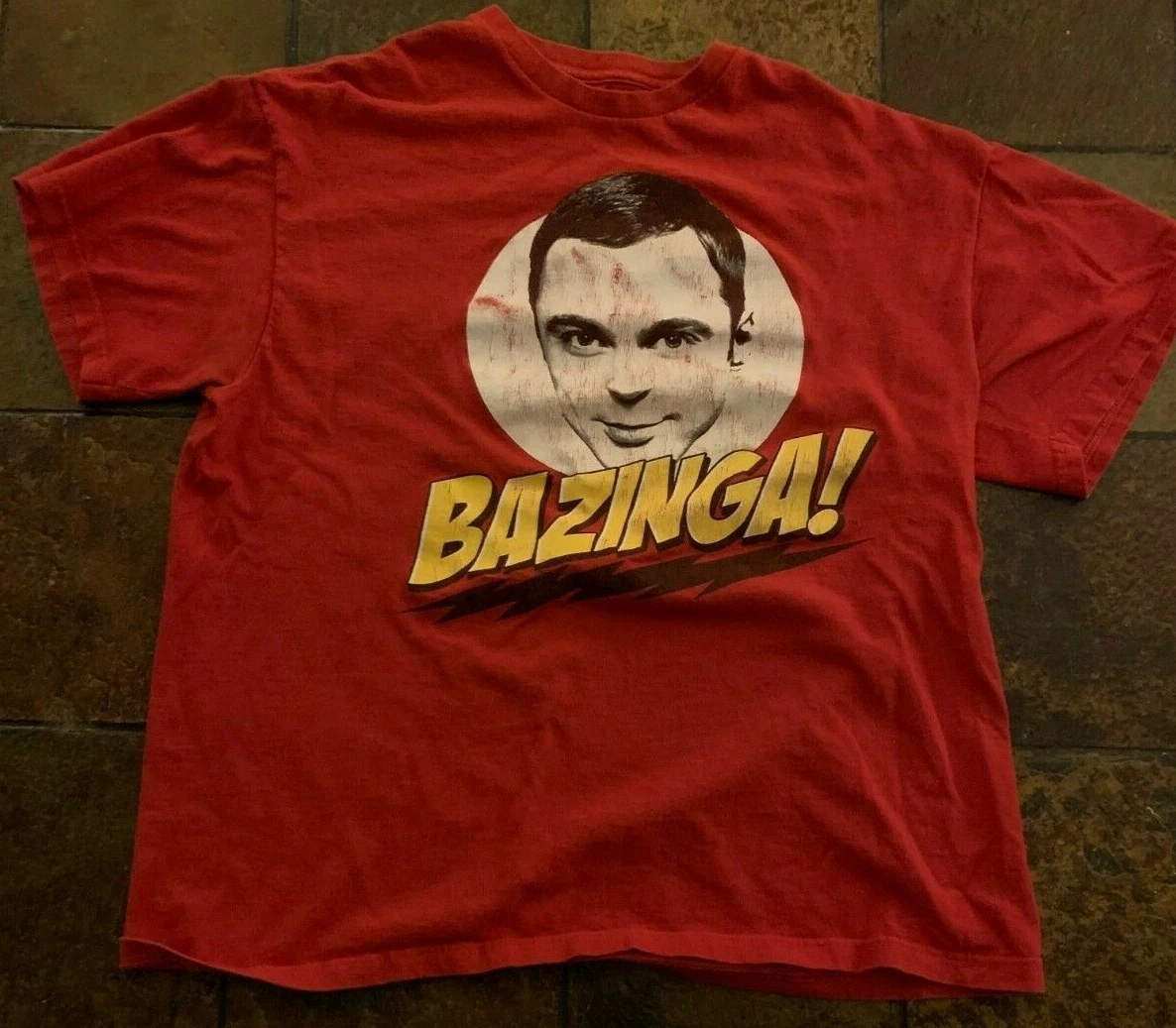 verano fondo Depender de Big Bang Theory Sheldon Cooper's Face Bazinga! Red T-Shirt Size Men's Large | eBay verano fondo Depender de Big Bang Theory Sheldon Cooper's Face Bazinga! Red T-Shirt Size Men's Large | eBay
