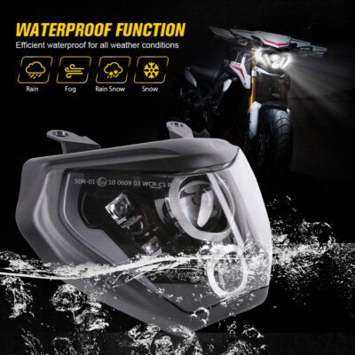 For Yamaha MT07 2019 MT09 FZ09 2014 2015 2016 LED Headlight DRL