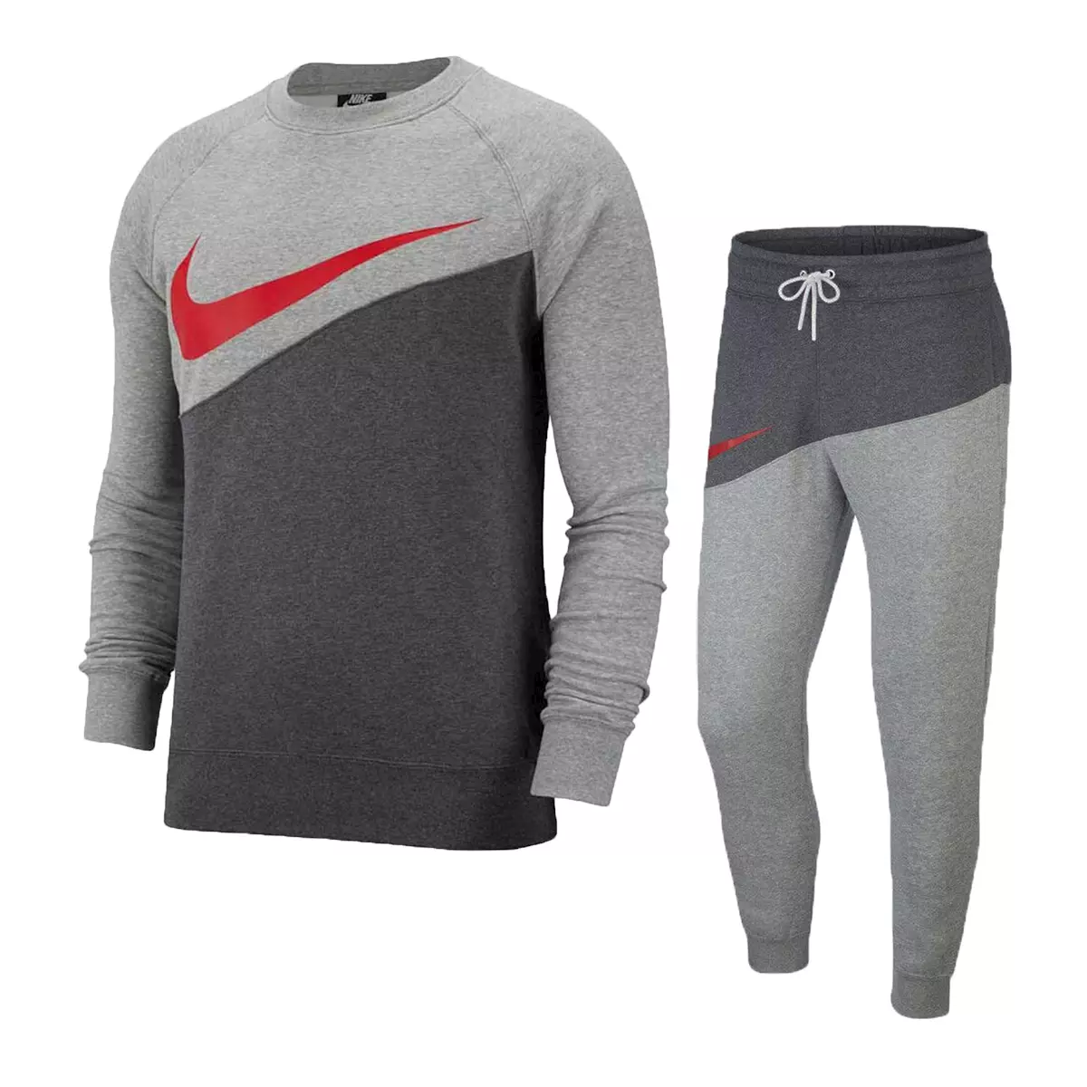 Nike grey and red tracksuit sales