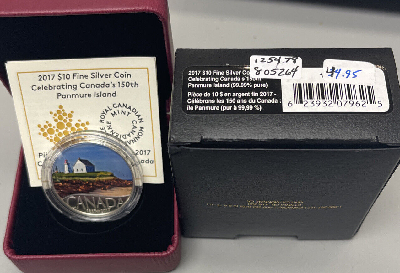 2017 Canada $10 Fine Silver Coin - Celebrating Canada's 150th - Panmure Island