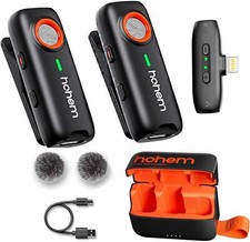 hohem MIC-01 Wireless Lavalier Microphone Kit Noise Cancellation for iPhone iOS