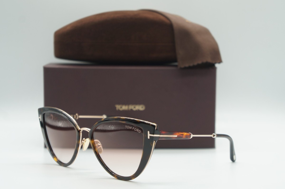 Tom Ford Authentic Cat-Eye Glasses, Harvana & Gold Hardware New In Box Tom Ford Women main image 3