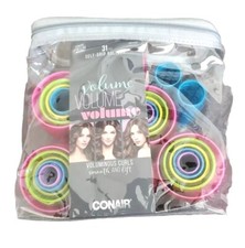 Conair Self-Grip Rollers Voluminous Curls Smooth Open Box 30 Pieces Missing 1