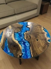 Resin Coffee Table - Custom Epoxy Table, Handmade Epoxy Wood Table, Unique arts