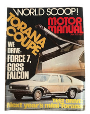Motor Manual Jan 1975 Car Magazine ( Torana Coupe )