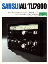 Scansioni ad alta risoluzione di brochure e manuale di servizio per amplificatore Sansui AU-7900
