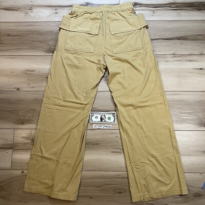 パンツ Rick Owens DRKSHDW Creatch Cargo Rick Owens DRKSHDW Wide Creatch Cargo Sweatpants Mustard Yellow