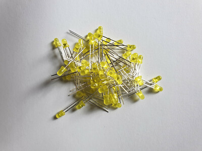 10 PCS  LED 3MM Gelb LIGHT Super Bright NEW
