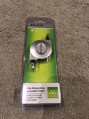 Brandneu - Belkin Cat5e einziehbares Netzwerkkabel