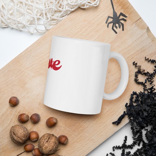 White glossy mug - Picture 2 of 3
