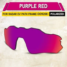 1.5MM POLARIZED Replacement Lenses for Oakley Radar EV Path OO9208, Purple Red