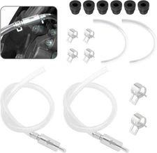 2Set Brake Bleeder Kit,Brake Fluid Bleeder Kit Includes 4PCS Brake Bleeder Hose,