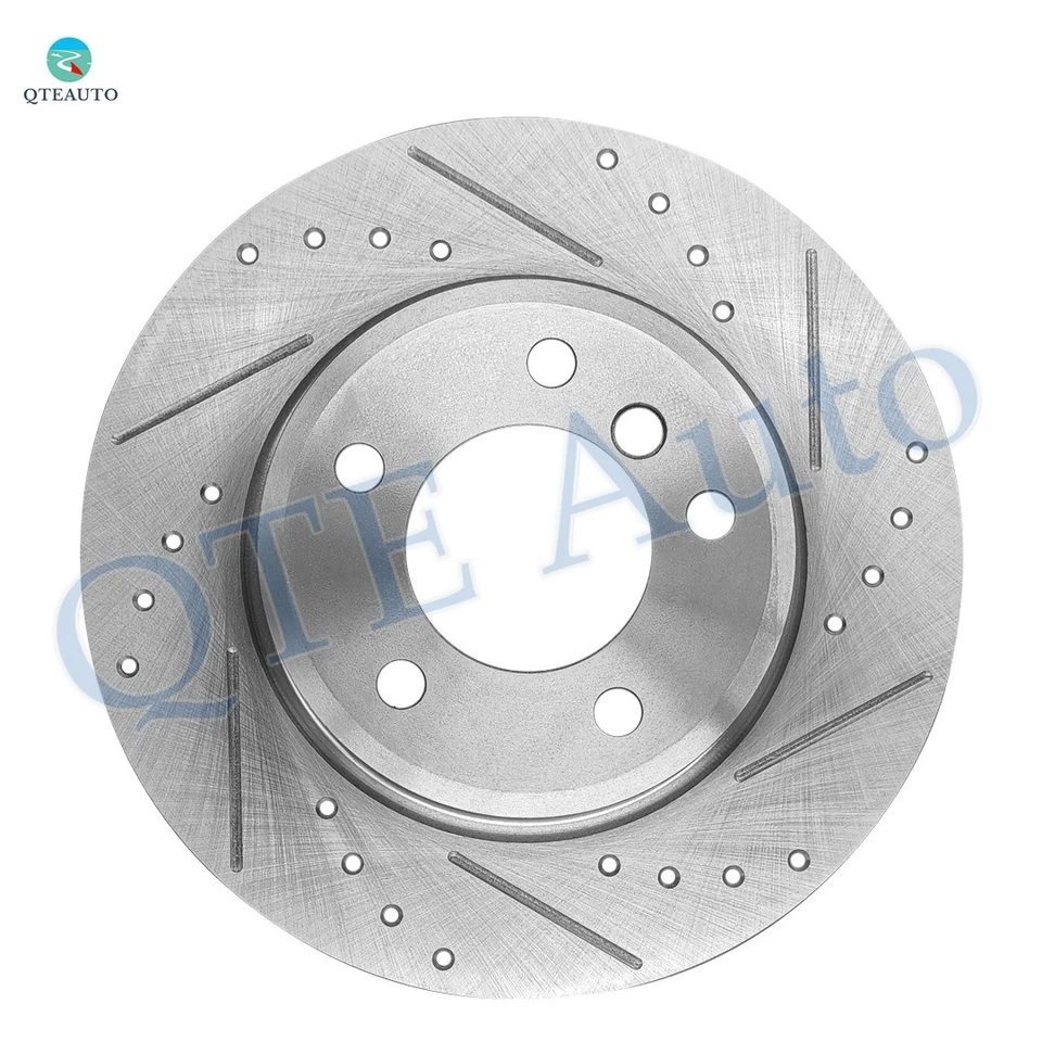 4 rotores de freno ranurados perforados delanteros 300 mm-traseros 294 mm para BMW 325I base 2001-2005 Foto 3 de 4