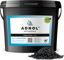 Aktivkohle Pellets 20 Liter in Kokosnussschal...