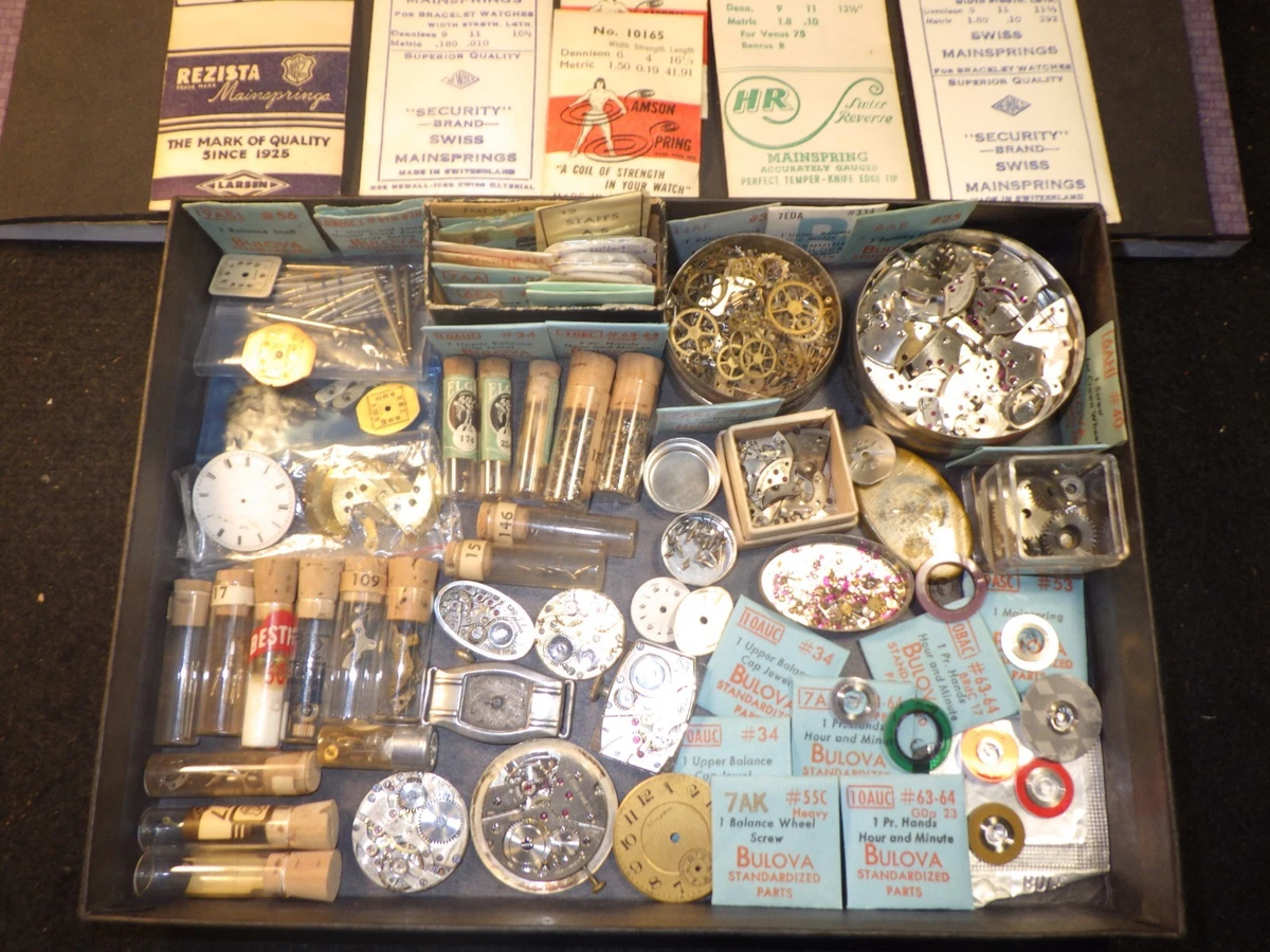 Lot #150 Vintage Seiko Elgin Bulova NOS Swiss Watch Part