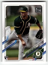 2021 Topps James Kaprielian #167 Oakland Athletics ROOKIE CARD BEAUTY!. rookie card picture