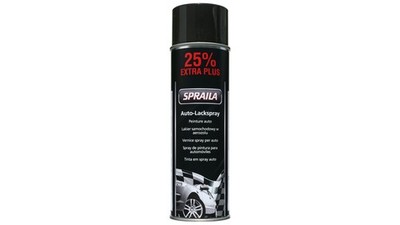 Spraila - Spraydose schwarz glanz (500ml)