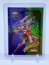 2025 Topps Chrome Marvel Silver Samurai #59 Blue & Green Shimmer Refractor /199