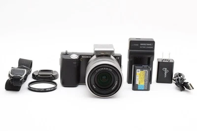 SONY Alpha NEX-5 con 18-55 mm F3.5-5.6 negro sin espejo [Excelente + 5] de... - Imagen 1 de 4