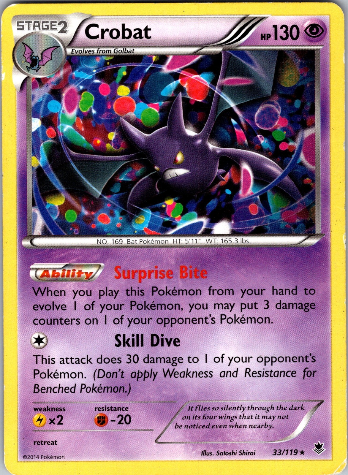 Crobat Rare XY - Phantom Forces 33/119 HP