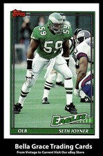 1991 Topps Seth Joyner #218 Philadelphia Eagles NFL Football