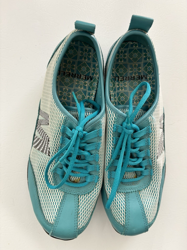 Merrell Womens 73346 US 6 Samba White Turquoise Sneakers - Picture 4 of 6