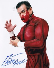 Foto firmada por Electroshock 8x10 Lucha Libre AAA CMLL IWRG Leyenda Imagen Auto'd C