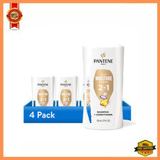 Pantene Pro-V Daily Moisture Renewal 2-in-1 Shampoo Conditioner 17.9oz, 4 Pack