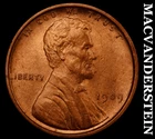 1909 Lincoln Wheat Cent - Choice Gem Brilliant Unc++++  Lustrous  #G9329
