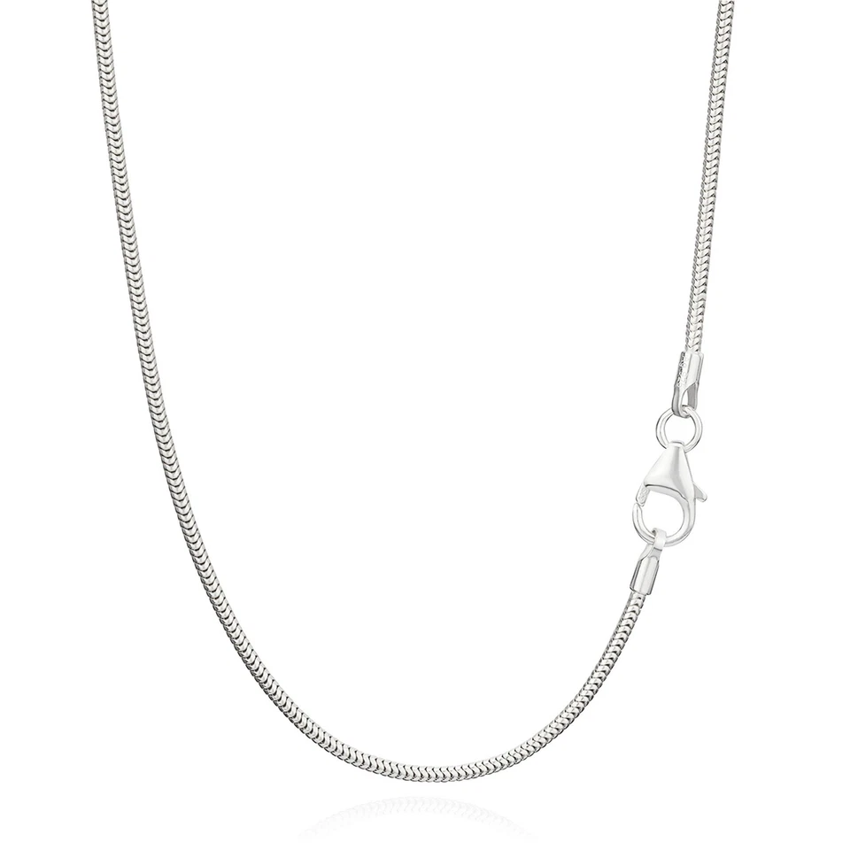 Echte 925er Sterlingsilber Schlangenkette Silberkette 45cm 1,20mm 3,3g 8930