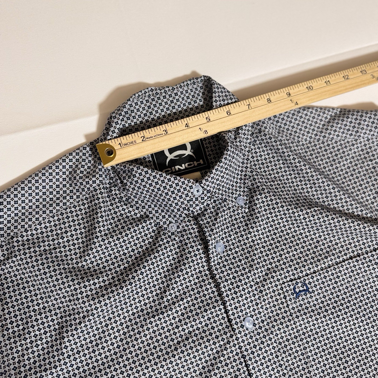 Cinch, RN155737, Geometric Pattern, Button-Down S… - image 8