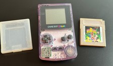 Nintendo Game Boy Color Handheld System 1998 Atomic Purple w/Power Rangers Game