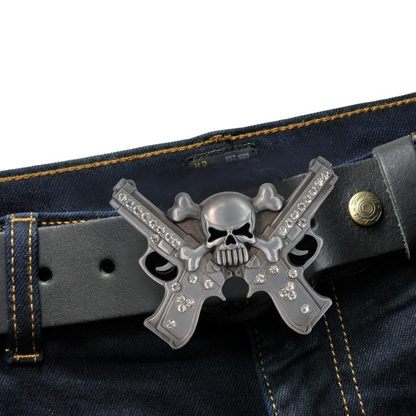 Gothic Buckle Mittelalter Skull Biker Rocker Tattoo Punker GüRtelschnalle *226-image