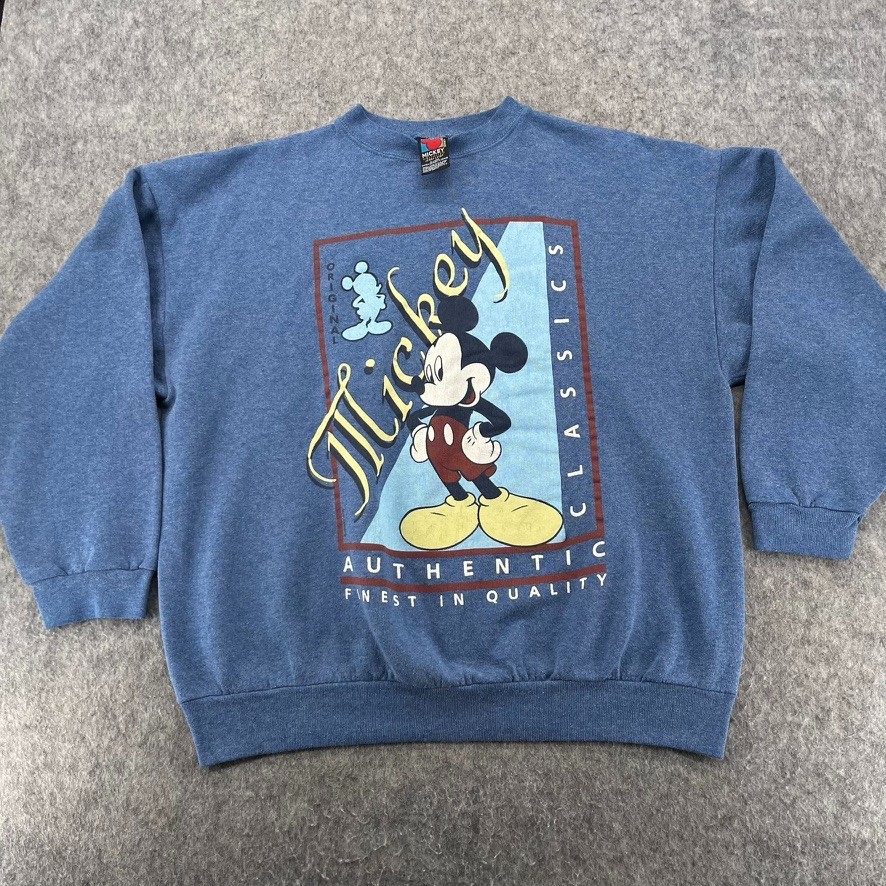 Vintage 90s Disney Mickey Unlimited Jerry Leigh Made USA Crewneck Sweatshirt  XL