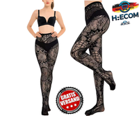 1 Paar NetzstrüMpfe MäDchen Damen Tattoo-Strumpfhosen Mit Spitze & Muster