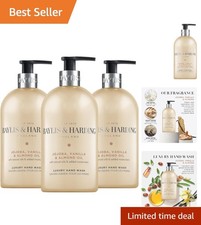 Indulgent  Jojoba & Almond Oil Hand Wash - 500ml x3 for Pampered Hands 5.33 per litre