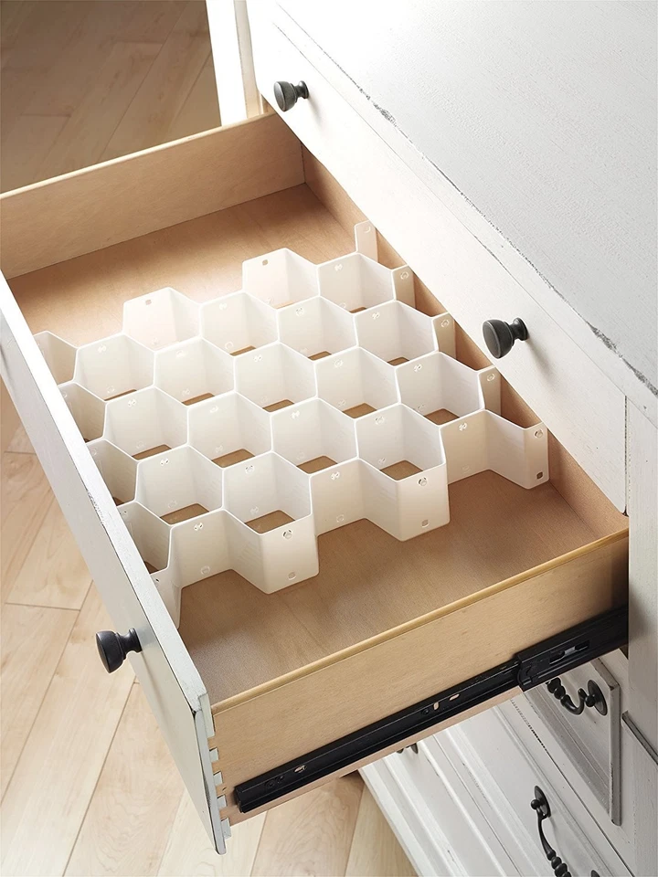 Whitmor Honeycomb Drawer Organizer Expands Storage Solutions for Home Office - Image 3 of 4