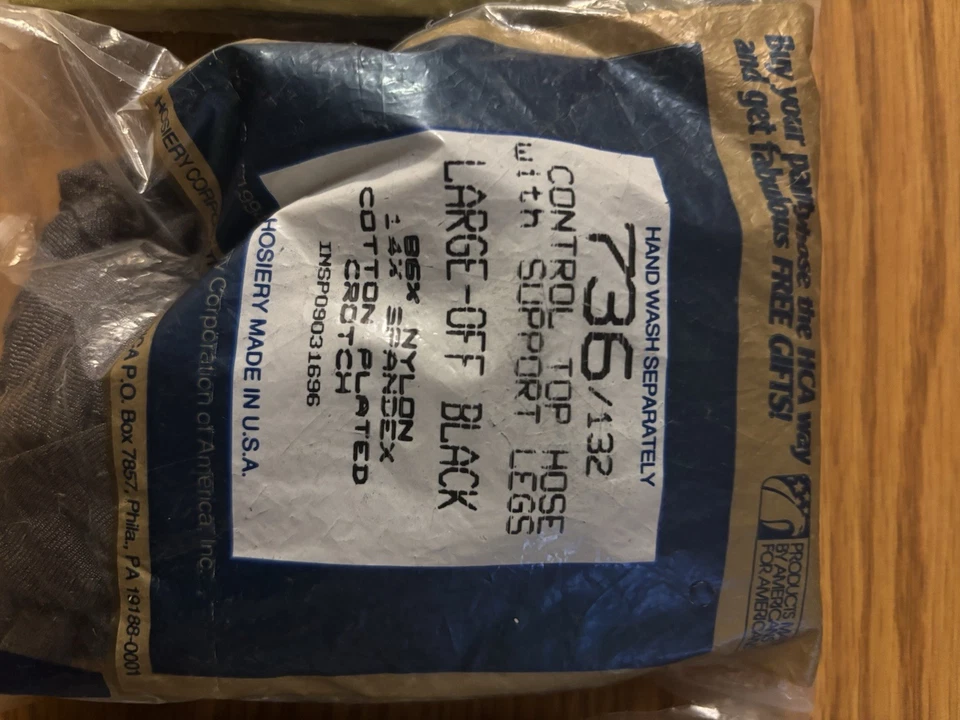 Lot of 3 NEW Silkies Control Top Panty Hose Size Large 2 -Off Black, 1 Navy Blue - Image 3 of 4