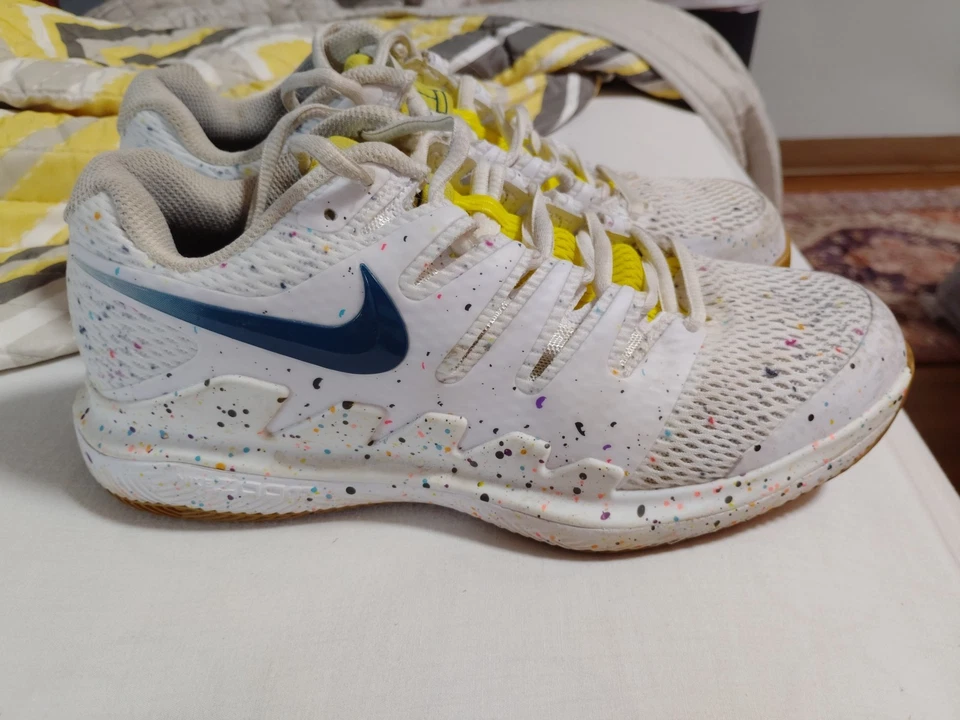 Nike Court Air Zoom Vapor X HC Sneakers Speckled AA8027-109 White Pink sz 8 - Image 4 of 4