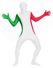 Combinaison Zentai World Cup En Spandex Corps Complet - Design D'Italie