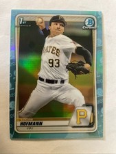 2020 Bowman Chrome Sky Blue Refractor LOGAN HOFMANN 1st Bowman PIRATES #BD-160