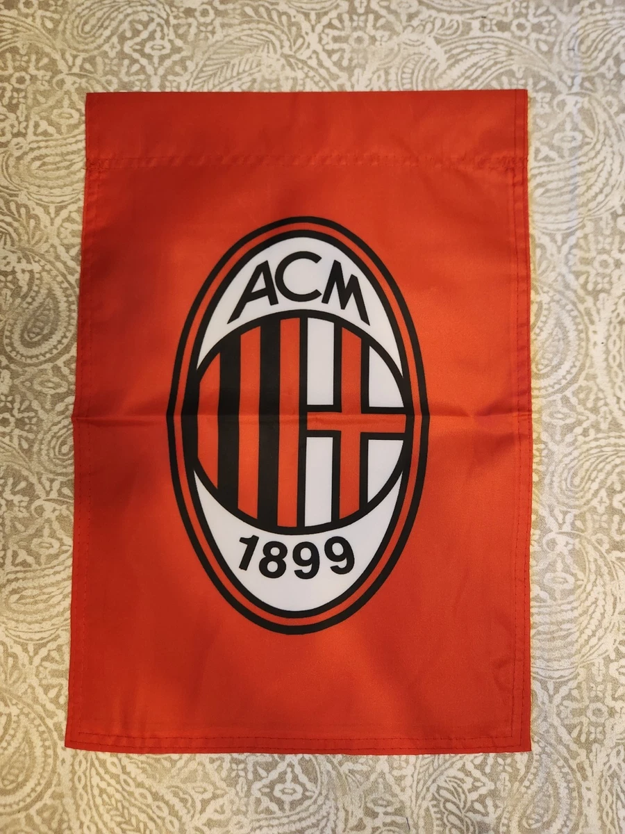 Drapeau AC Milan Officiel – 100% Polyester – 70 X 50 Cm – Haute Définition, Passepour Hampe – Idéal Pour Supporter