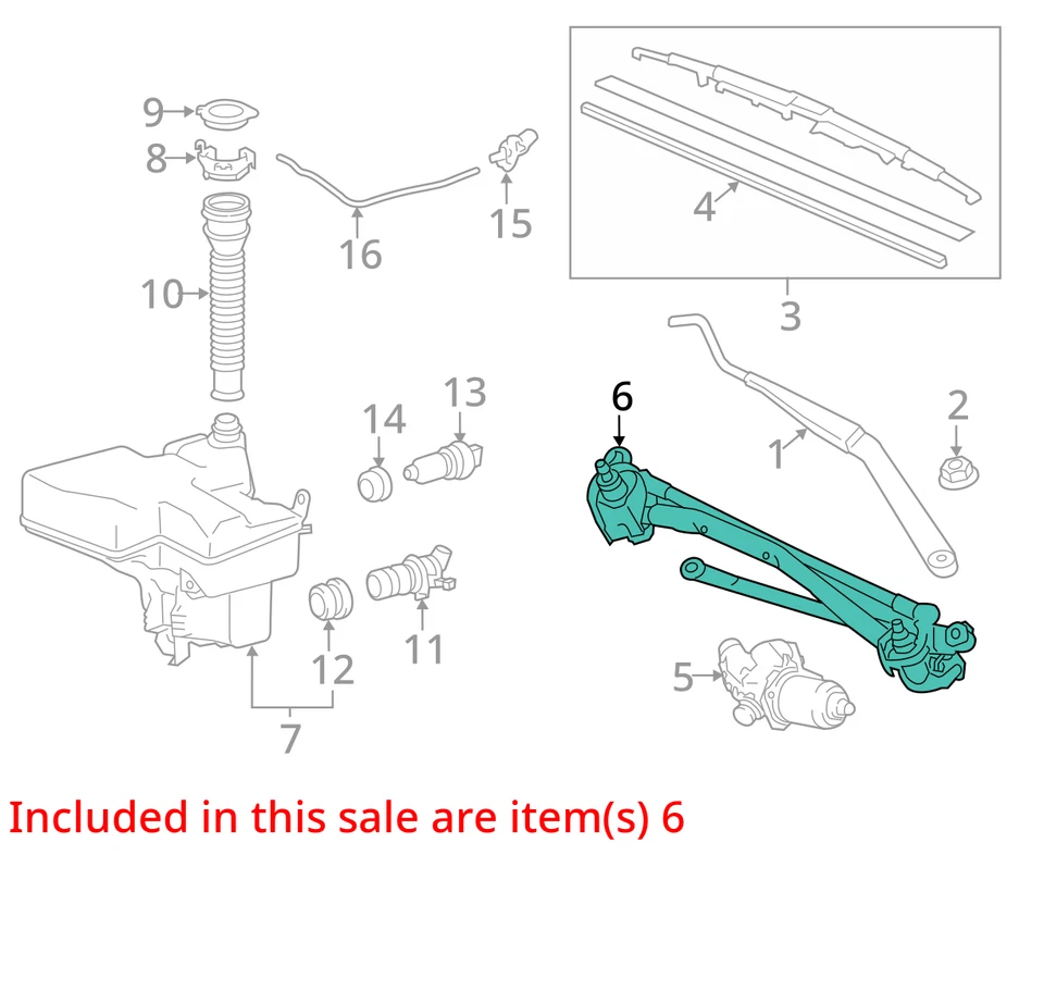 Lexus GS350 2018 limpiaparabrisas transmisión OEM 64 k millas - LKQ405481614 Foto 4 de 4