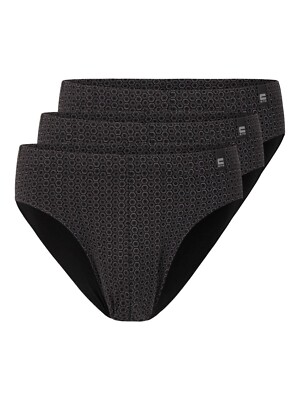 Cito Alloverdruck cotton flex 3er Pack Herren Slip in Gr. 5-8 Baumwolle 