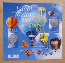 2015 BELGIUM HOT AIR BALLOONS 5 STAMP SHEETLET