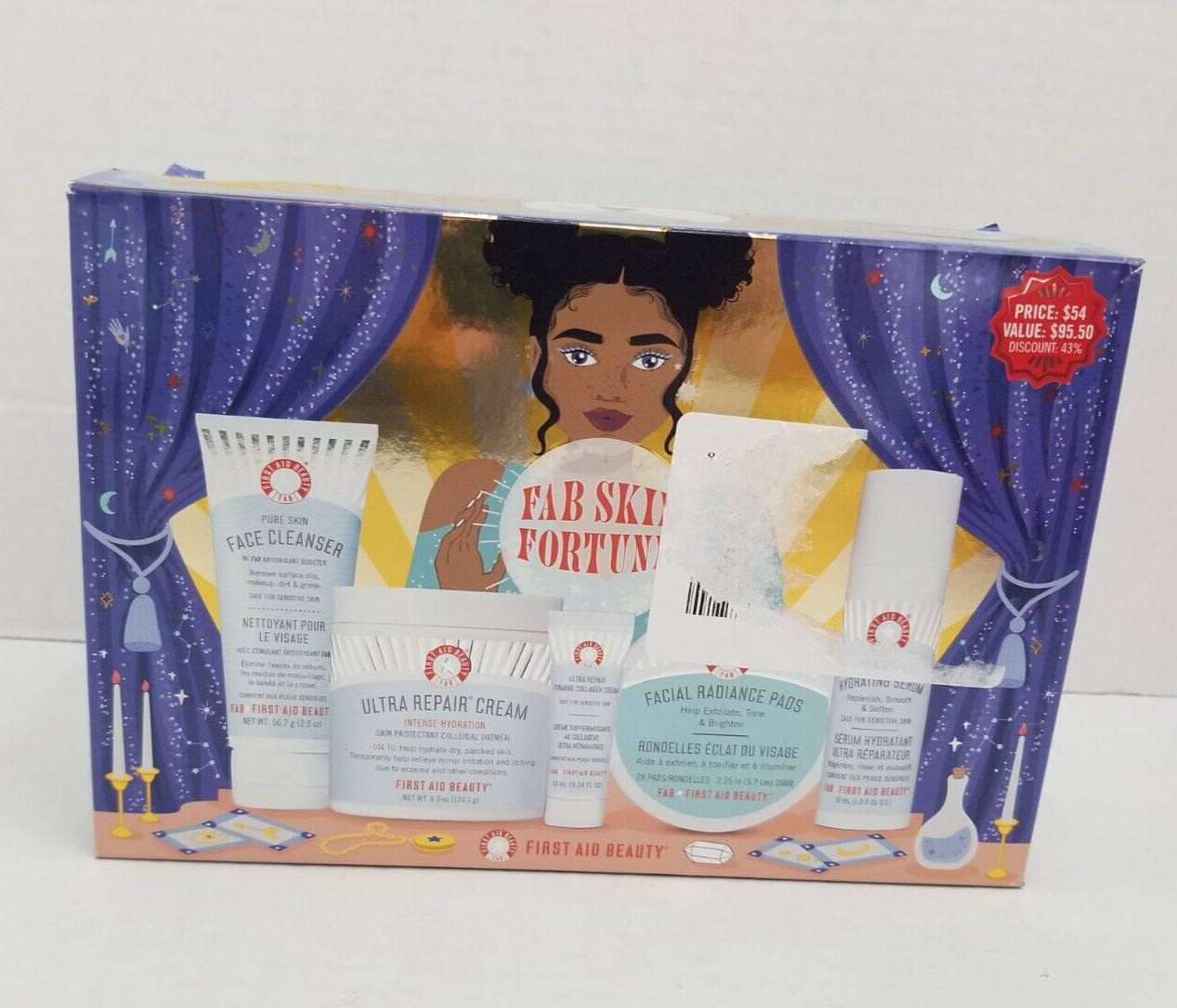 ПЕРВАЯ ПОМОЩЬ BEAUTY FAB SKIN FORTUNE SET Ultra Repair Cream Очищающие прокладки для лица