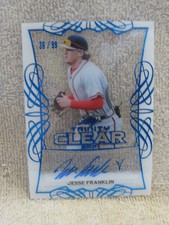 JESSE FRANKLIN 2021 LEAF TRINITY CLEAR BLUE RC AUTO /99 MLB baseball mint CA-JFT