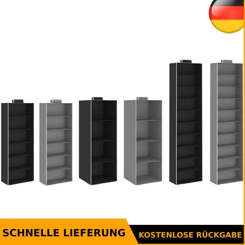 2x Hängeaufbewahrung Schrank Stoff Hängeregal Organizer 4/6/10 Fächer vidaXL