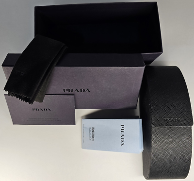 RARE nos PRADA 32021 AGORDO Black Sunglasses Hard Case Set  display picture 2