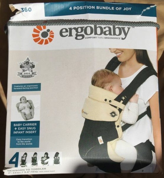 ergobaby 360 bundle of joy infant carrier with easy snug insert